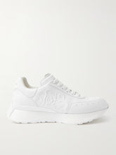 Sprint Runner Exaggerated-Sole Logo-Embossed Leather Sneakers